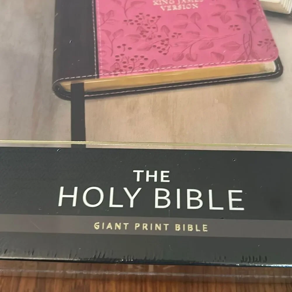 New in package sealed king James version Holy Bible giant print Bible soft leath